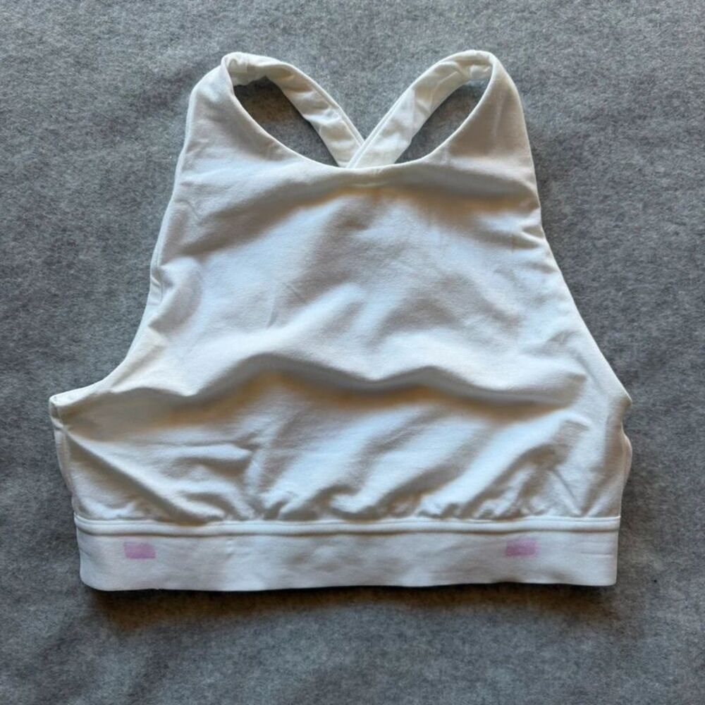 Auden  women’s M white unlined cross back bralette